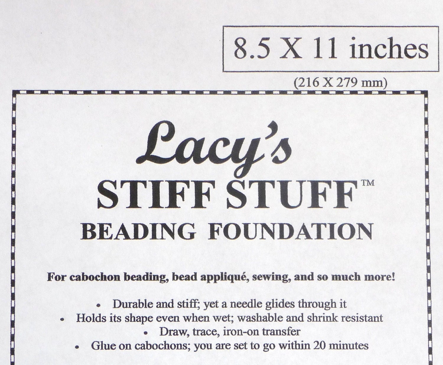 Lacys Stiff Stuff Beading Foundation Bead Embroidery by carabeads