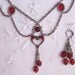 CLEARANCE- Sweetheart- Victorian Style Antiqued Silver Necklace and Earrings