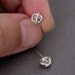 Tiny Teeny Tornado Posts sterling silver wire stud earrings