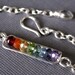Rainbow on my Wrist sterling silver wire wrap bracelet