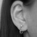 mini SAFETY PIN earrings in 14K Rose gold filled -- the cutest and smallest safety pin ever