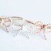 two (2) TINY BOW rope friendship rings - 14k rose gold filled /  14K yellow gold filled / sterling silver twisted wire