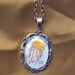 Jellyfish necklace -- natural history illustration jewelry