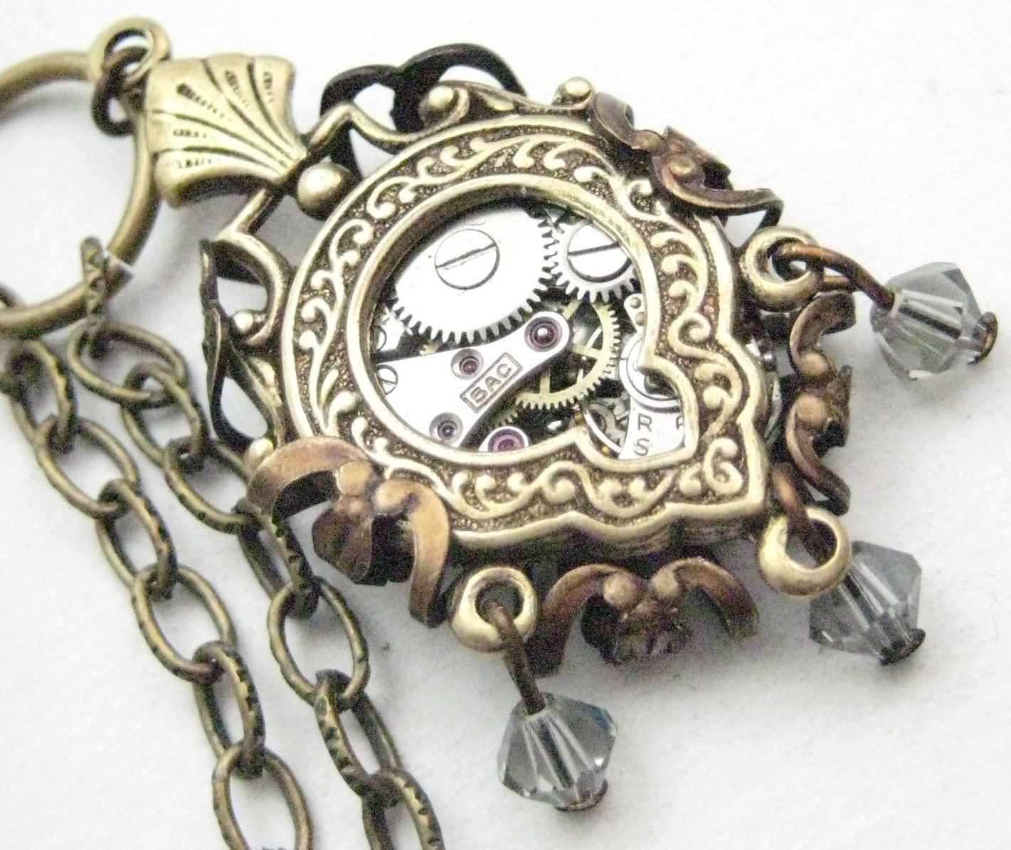 Keyhole steampunk, steampunk jewelry, steampunk necklace, steampunk vintage pendant, steampunk.