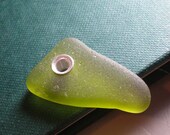 SALE - Mountain Dew - Genuine Sea Glass Jewelry - Unisex Pendant
