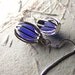 Blue Birds - Sea Glass Jewelry - Bird Cage Earrings