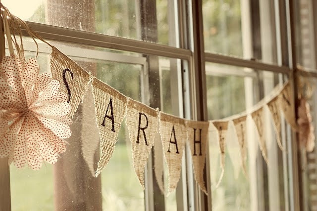 Wedding, Anniversary, Special Occasions CUSTOMIZED Burlap Banner