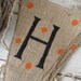 Ships today...HALLOWEEN LARGE Glitter Burlap Banner Pennant Bunting