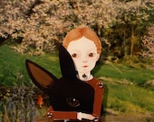 Little Marigold paper doll set with 9 silver brads