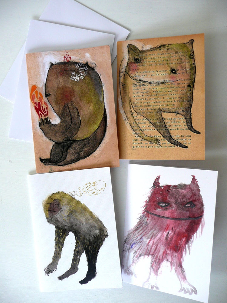 Eight Greeting Card Set with envelopes