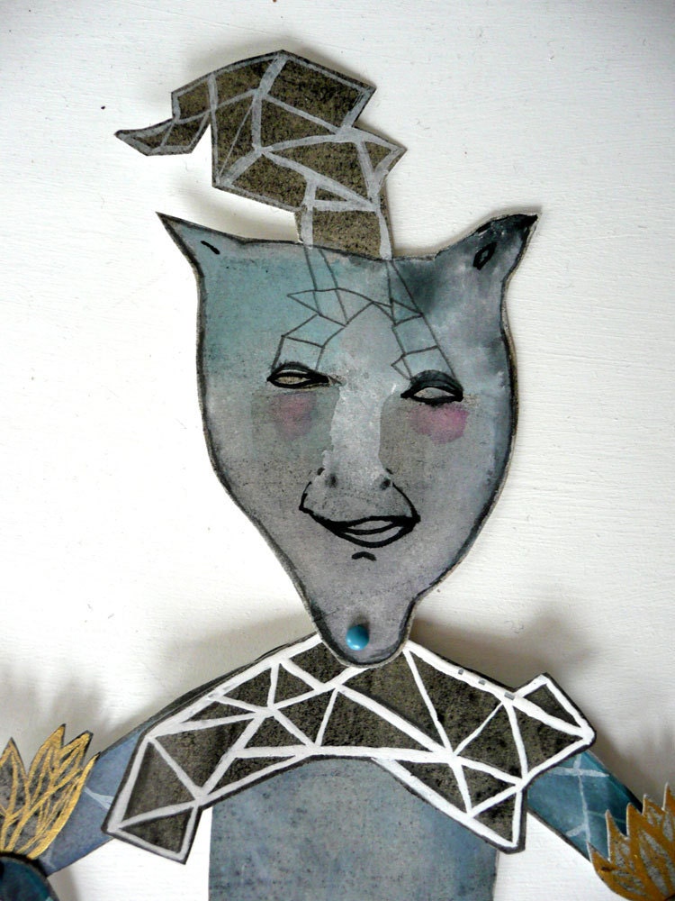 Iceman Original Paper Doll Articulated / Hinged Beasts Series