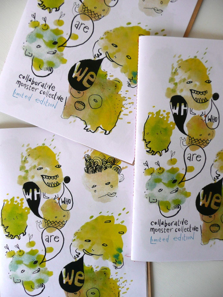 SALE Collaborative Monster Collective Interactive Colouring Zine Limited Edition