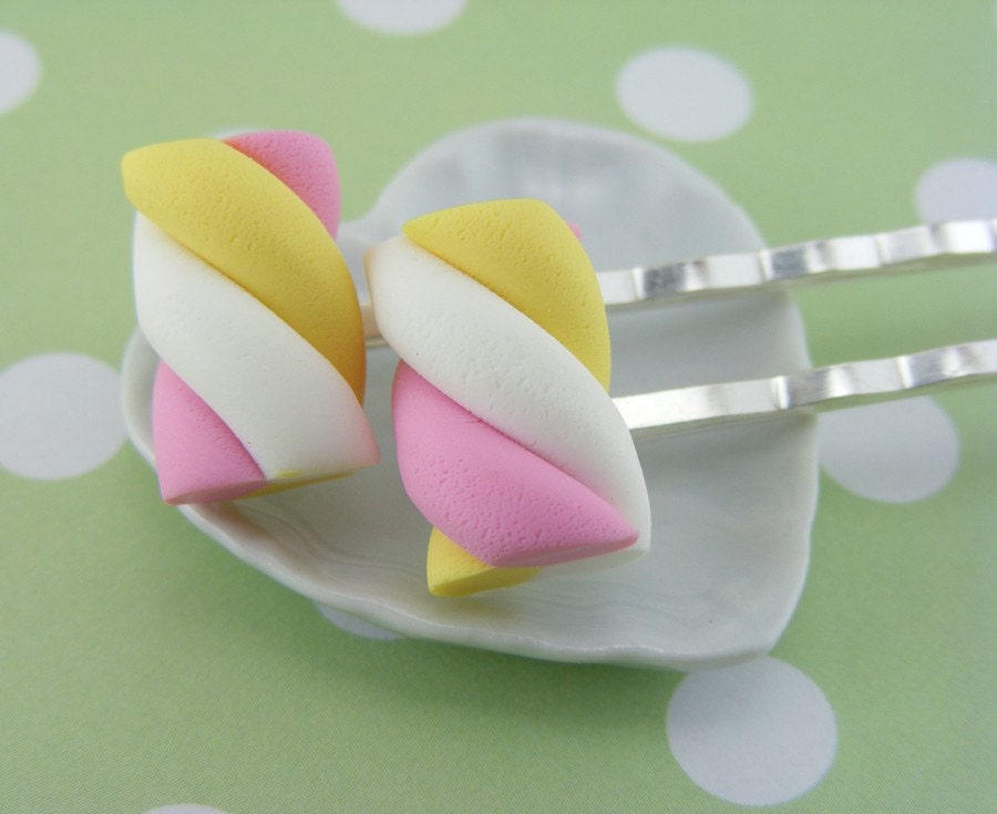 Marshmallow Twist - Bobby Pins