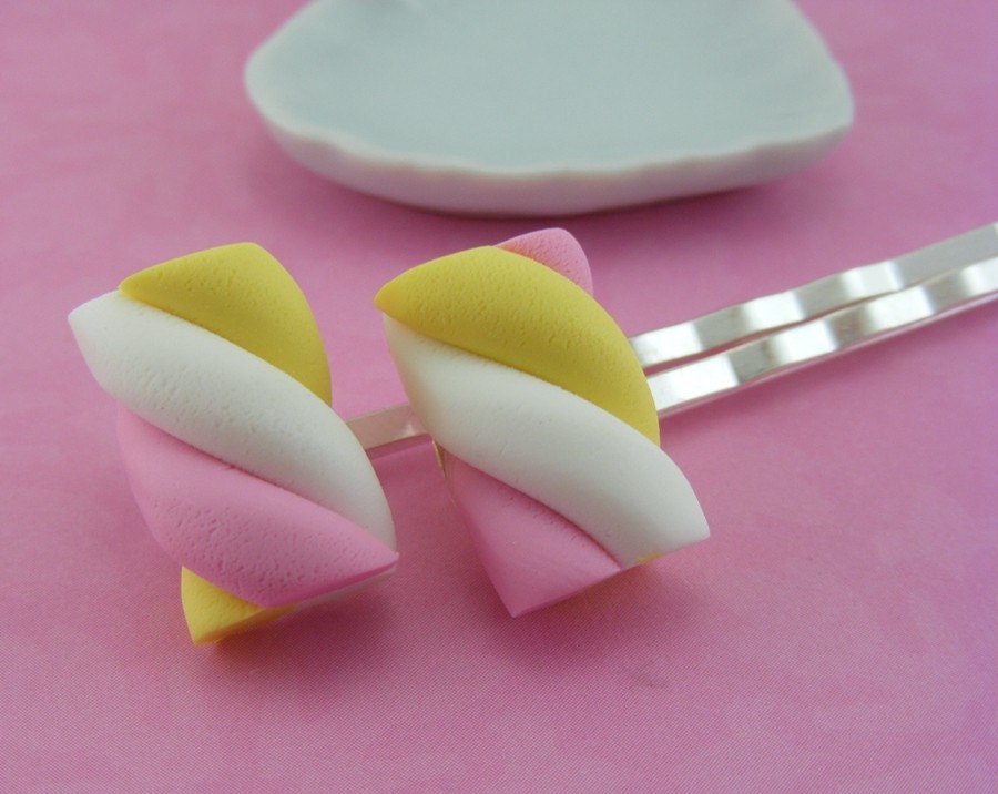 Marshmallow Twist - Bobby Pins