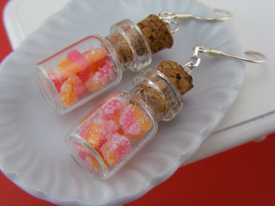 Gummy Candies Jar Earrings