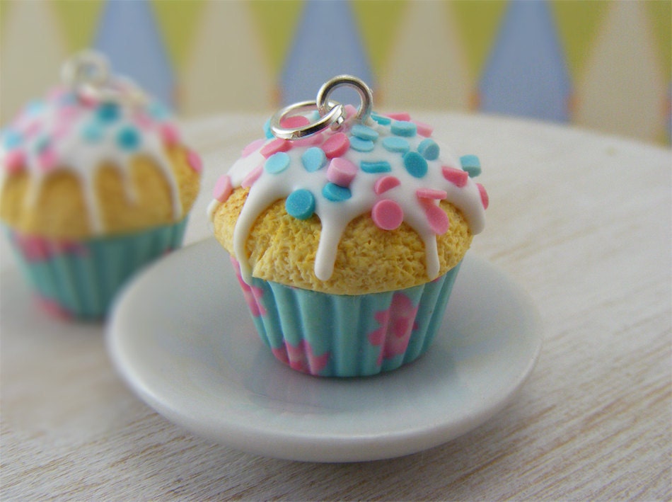 Confetti Cupcake Charm