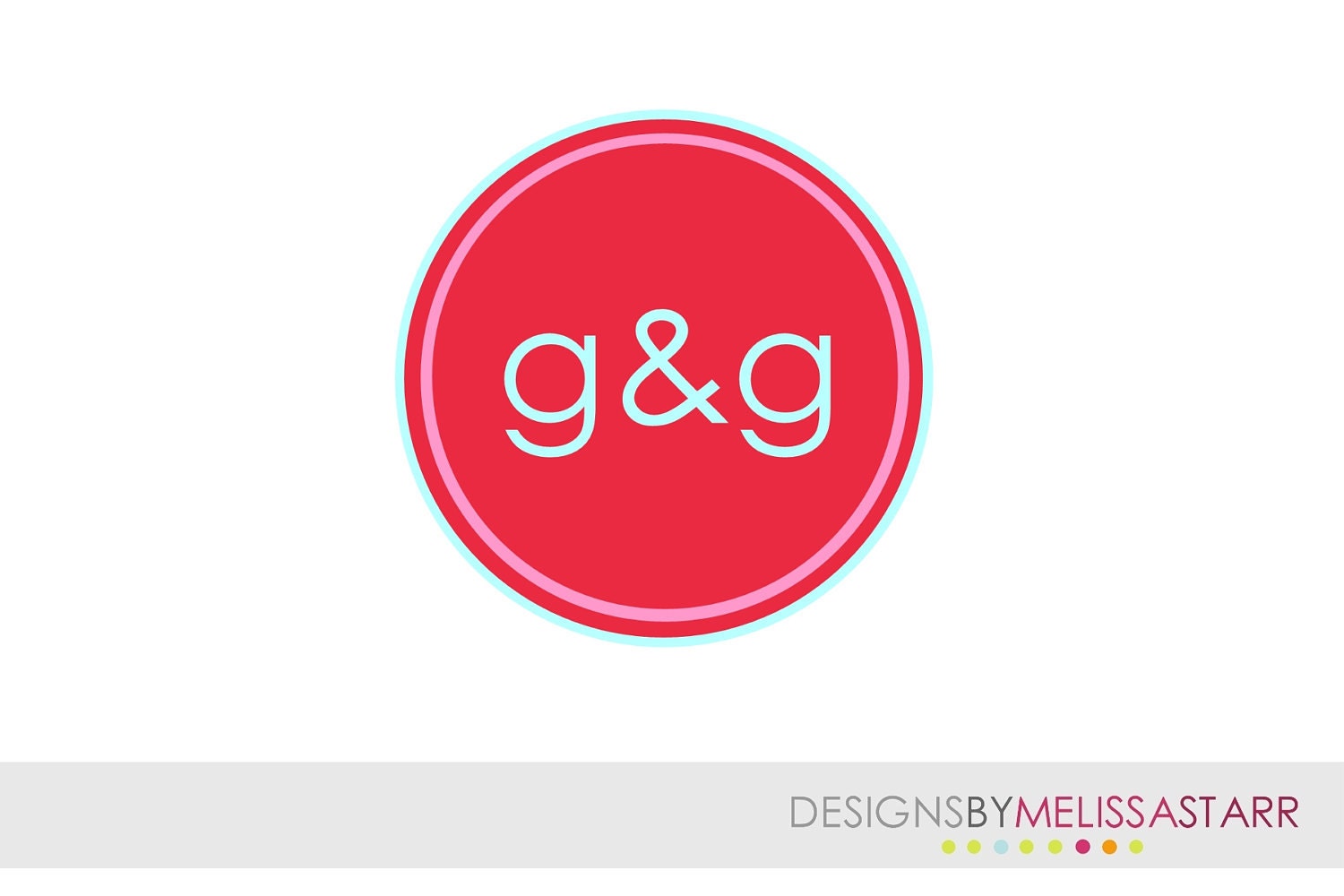 Custom Business Premade Photography Digital Initial Logo Watermark Stamp