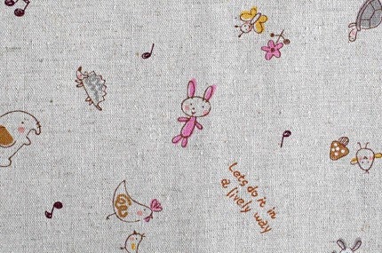 Cute animals - Japanese fabric