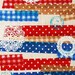 Colorful tape and lace stamp - Japanese fabric