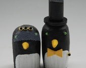 Penguin Wedding Cake Toppers