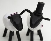 Bride and Groom Sheep for your Wedding Cake