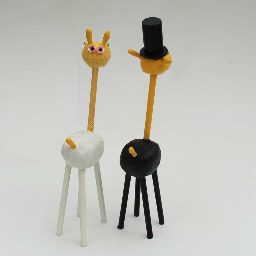 Bride and Groom Giraffes