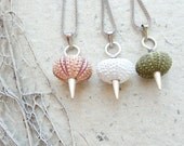 Sea Urchin Collection - Spikey Necklace - Pick your Color - Pink Green White