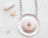 Sea Urchin Collection- Big Pink Round Necklace