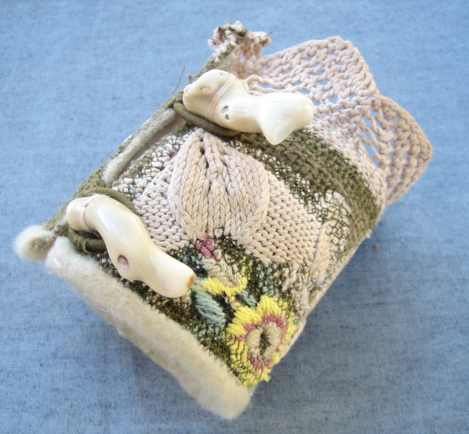 Where the Forest Meets the Sea- Textile Cuff