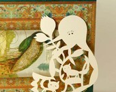 4 Original Papercut PRINTED PATTERNS. Ready to cut by you.