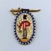 Beadwork Victorian Inspired Cameo Brooch. One of a kind. Handmade with seed beads and a sword brass finding..