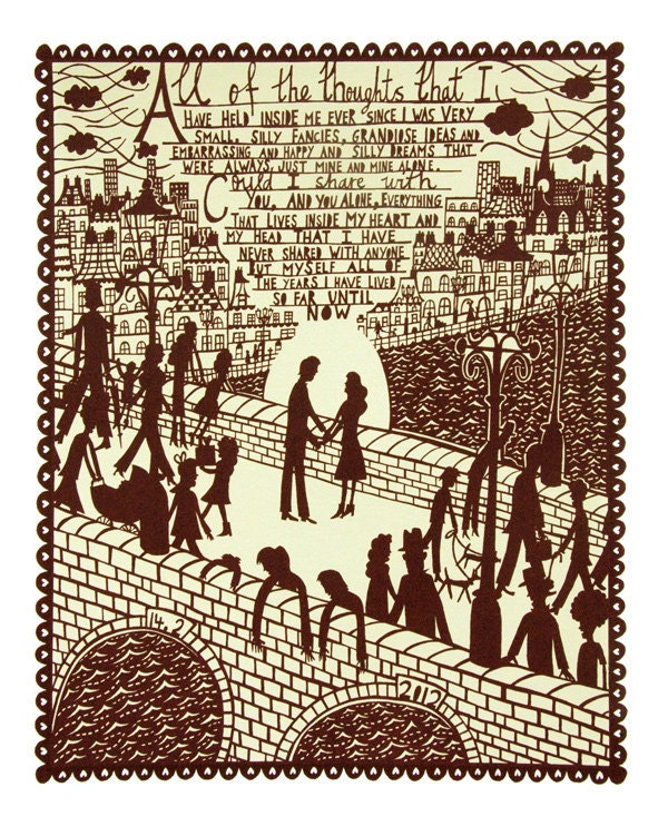 All Of The Thoughts Screenprint ( Man/Woman)