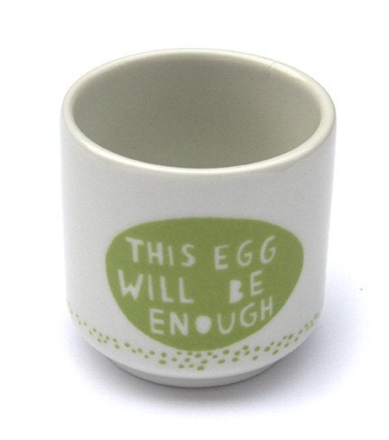 This egg will be enough.... Egg cup in Green