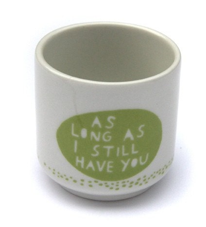 This egg will be enough.... Egg cup in Green