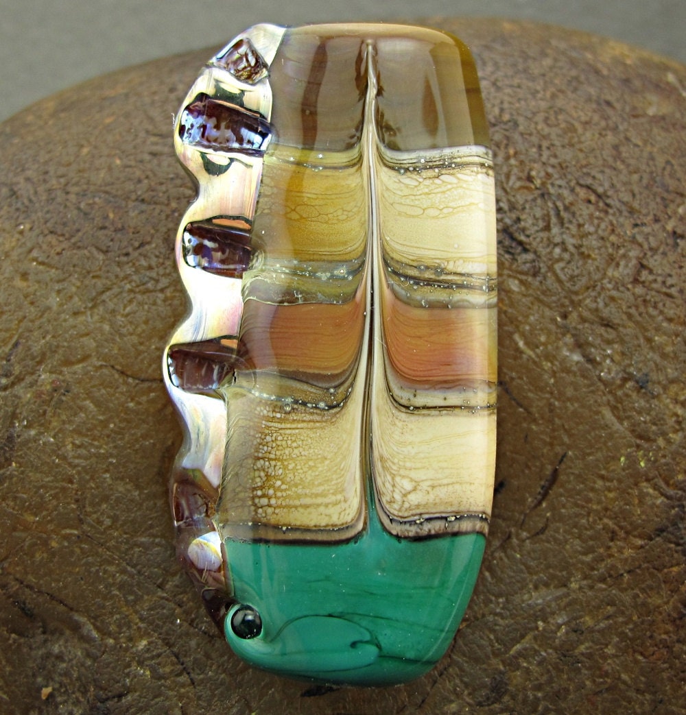Handmade Lampwork Glass Focal Bead -Totem- by Jason Powers SRA