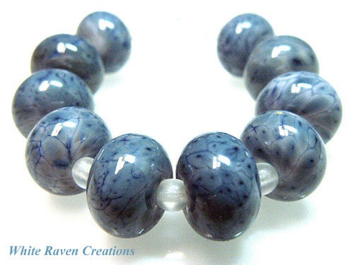 Forever In Blue Jeans Lampwork Beads