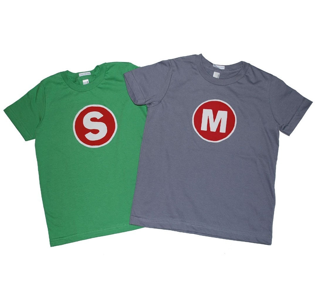 Superhero Monogrammed Shirt Fathers Day Tshirt for Father, Son or Daughter