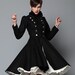 Double Breasted Melton Wool Olga Coat