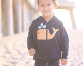 TODDLER Embellished Hoodie- Whale by Kait Emerson