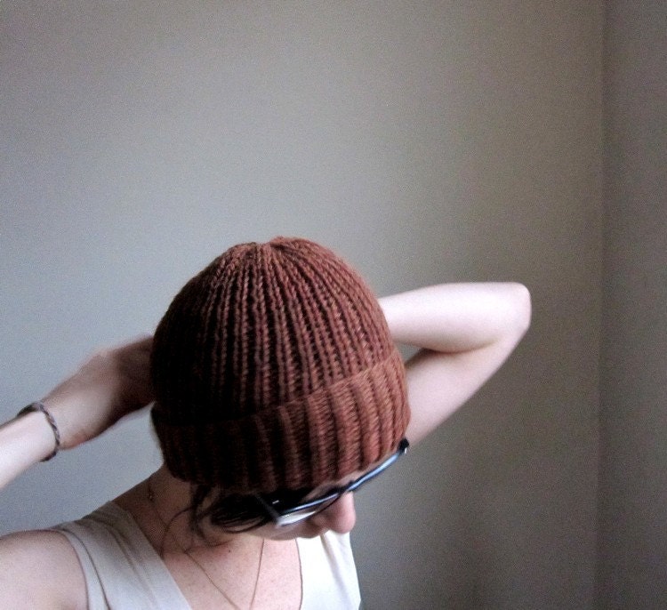 Pumpkin Ribbed Hat