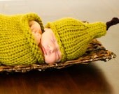 Perfect Pear Cocoon and Newborn Hat knitting PATTERN - PDF format - NEW