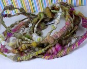 Handspun Art Yarn- Summer Swirl- Signature WildPlied WIRESpun Artistan Yarn