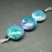 Flashback bead trio - handmade lampwork