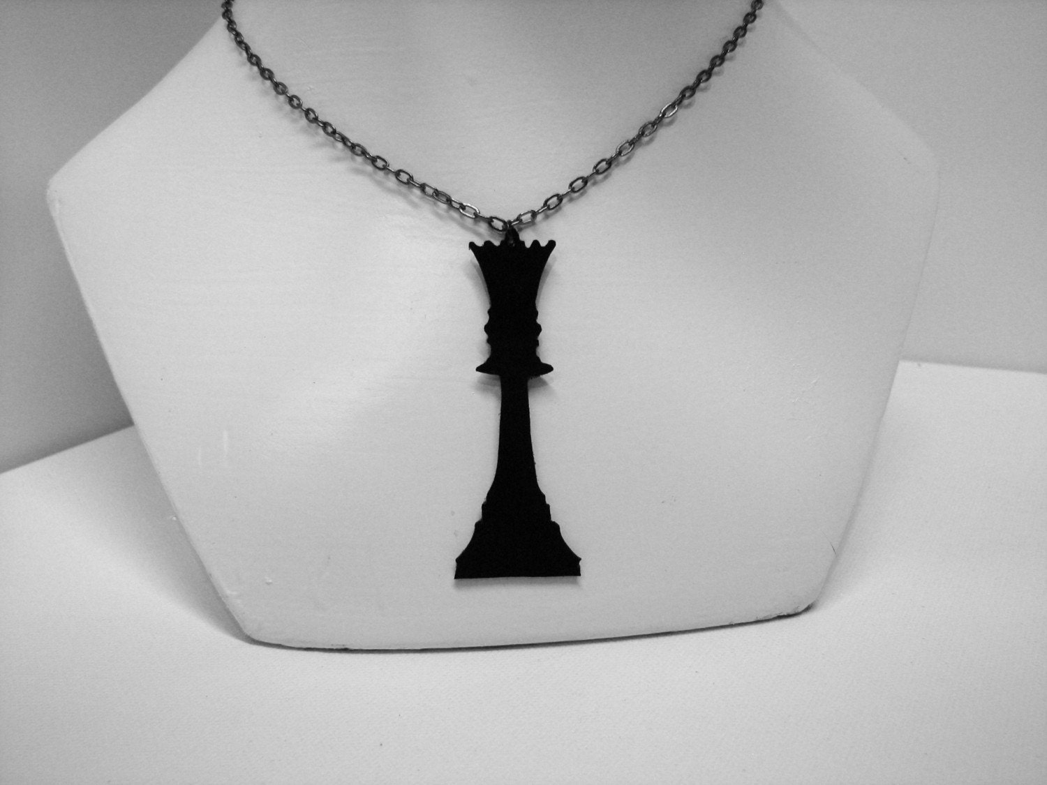 Chess Piece Queen Recycled Record Silhouette