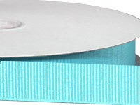 Eco Grosgrain RIBBON - Recycled Bottles - Turquoise - 7/8 - Free US Shipping