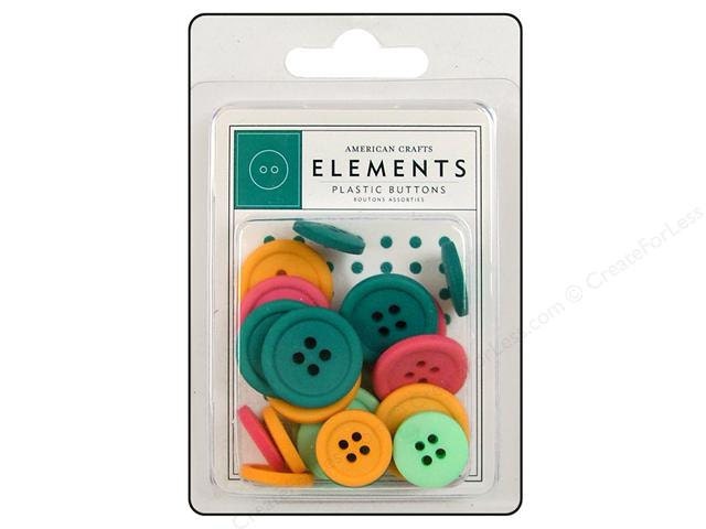 American Crafts BUTTONS - 24 pieces - Miami