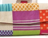 CLUTCH Bag - Etsuko Furuya for Kokka - Internal Zipper Pocket