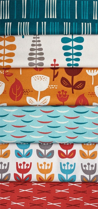 Jessica Jones LAMINATED FABRIC - Home Decor - Outside Oslo - Tulip - Dawn