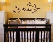 Vinyl decal Extra large Sophia birds on branch