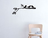 New Design Birds on a branch vinyl decal SMALL